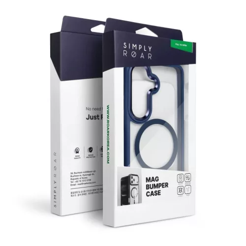 Samsung Galaxy A37 tok ROAR MAG BUMPER kompatibilis MagSafe-el sötét-5903396463280 4 kép