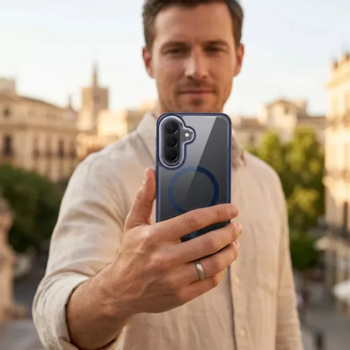 Samsung Galaxy A57 ROAR tok MAG BUMPER MagSafe kompatibilis sötétké-5903396463310 3 kép
