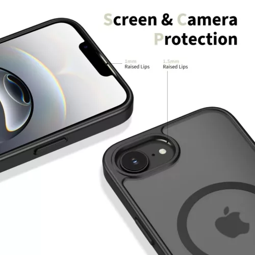 iPhone 16e / 17e Tech-protect Basicmag Magsafe tok, fekete-matt-5906302392612 4 kép
