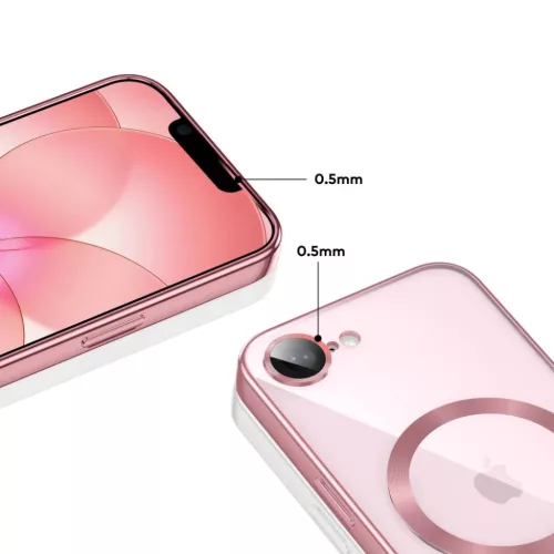 iPhone 16e / 17e Tech-protect Magflex Magsafe tok Rózsaszín Arany-5906302339761 4 kép