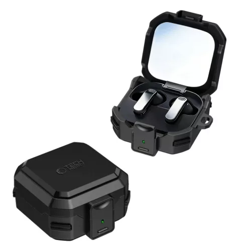 Samsung Galaxy Buds 4 / 4 Pro Tech-protect Carbonox Magsafe tok fekete-5906302392933 2 kép
