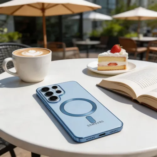 Samsung Galaxy S26 Ultra Tech-protect Magflex Magsafe Błękitny tok-5906302339549 6 kép