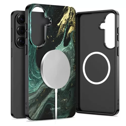 Samsung Galaxy A57 5G Tech-protect Lamano Magsafe tok Verde Aura-5906302392209 2 kép