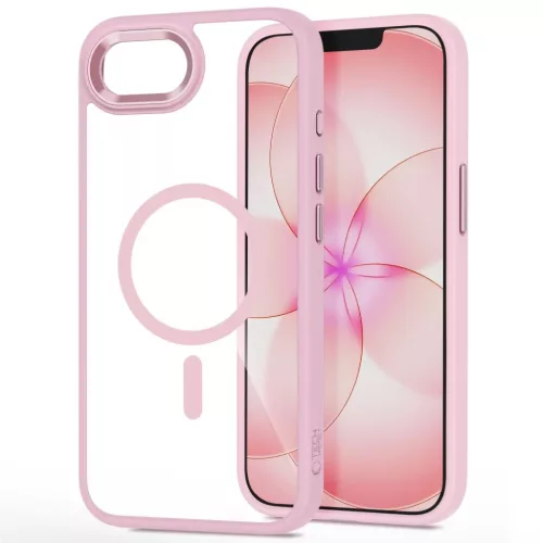 iPhone 16e / 17e Tech-protect Magmat Magsafe tok Rózsaszín/Átlátsz-5906302339754 2 kép