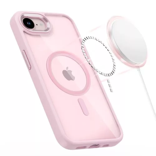 iPhone 16e / 17e Tech-protect Magmat Magsafe tok Rózsaszín/Átlátsz-5906302339754 3 kép