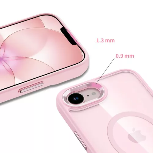iPhone 16e / 17e Tech-protect Magmat Magsafe tok Rózsaszín/Átlátsz-5906302339754 4 kép