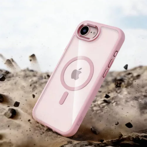 iPhone 16e / 17e Tech-protect Magmat Magsafe tok Rózsaszín/Átlátsz-5906302339754 5 kép