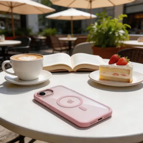 iPhone 16e / 17e Tech-protect Magmat Magsafe tok Rózsaszín/Átlátsz-5906302339754 8 kép