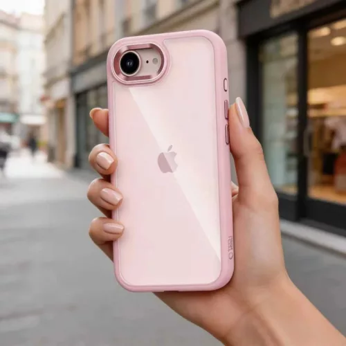iPhone 16e / 17e Tech-protect Magmat tok Rózsaszín/Átlátszó-5906302339747 4 kép