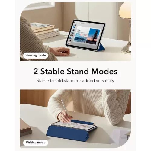 Apple iPad Air 11 2024-2026 ESR Rebound Mágneses tok Granátkék-4894240141403 5 kép