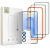 Samsung Galaxy S26 Tech-Protect Easy Set+ 3-csomag Fekete üvegfólia