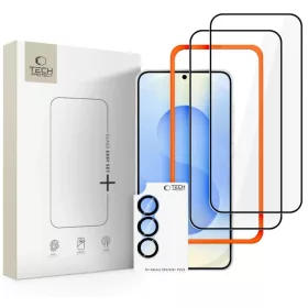   Samsung Galaxy S26 Tech-Protect Easy Set+ 3-csomag Fekete üvegfólia