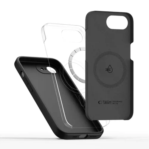 iPhone 16e / 17e Tech-protect Silicone Magsafe tok Fekete-5906302392759 3 kép