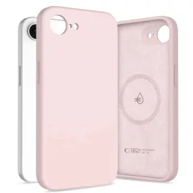 iPhone 16e / 17e Tech-protect Silicone MagSafe Rózsaszín Gyöngy tok-5906302392773 2 kép
