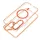 Samsung Galaxy A27 Frame Clear Hybrid Mag Cover MagSafe kompatibilis hermész narancssárga tok
