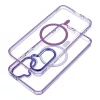 Samsung Galaxy A27 lila FRAME CLEAR HYBRID MAG COVER MagSafe kompatibilis tok