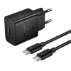 Hoco USB-C QC PD 25W hálózati töltő adapter + USB-C – USB-C káb-6942007679169 2 kép