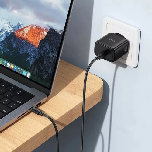 Hoco N83 USB-C PD AVS GaN hálózati töltő adapter 40W / max. 60W fe-6942007681995 4 kép