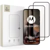 Motorola Moto G67 / G77 Tech-Protect Glass Fit+ 2 darabos fekete üvegfólia