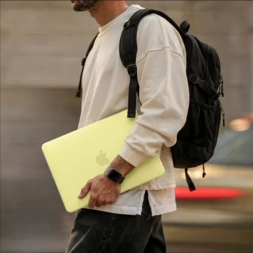 MacBook Neo 13 2026 Tech-Protect Softshell matt citromsárga tok-5906302323180 5 kép