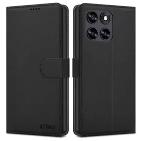 Motorola Moto G67 / G77 Tech-Protect Wallet fekete tok
