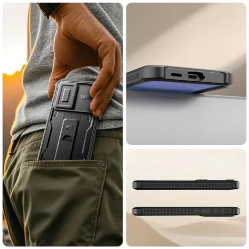 Samsung Galaxy A57 5G Tech-Protect Kevlar Cam+ 2 darabos fekete tok-5906302390915 7 kép
