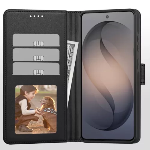 Samsung Galaxy S26 Ultra Tech-Protect Wallet MagSafe matt fekete tok-5906302322800 2 kép