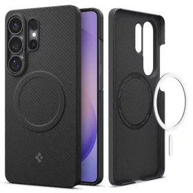 Samsung Galaxy S26 Ultra Spigen AirSkin Aramid Mag MagSafe fekete tok-8800337241501 2 kép