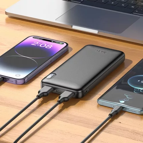 HOCO J128 10000 mAh 2A fekete powerbank-6942007621151 3 kép