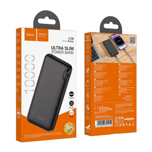 HOCO J128 10000 mAh 2A fekete powerbank-6942007621151 4 kép