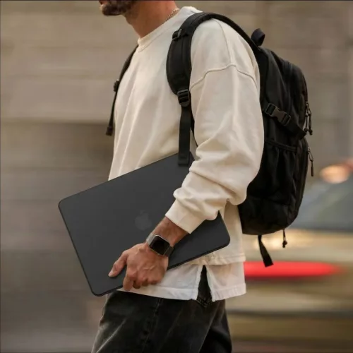 MacBook Neo 13 2026 Tech-Protect SmartShell matt fekete tok-5906302339990 5 kép