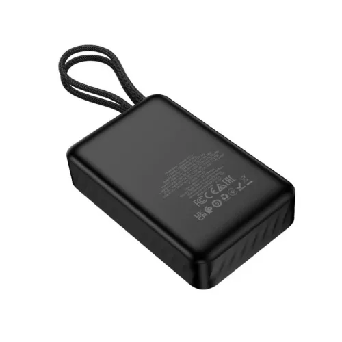 Hoco 20000 mAh QC PD 2A 22,5W powerbank beépített USB-C + Lightning -6942007676991 2 kép