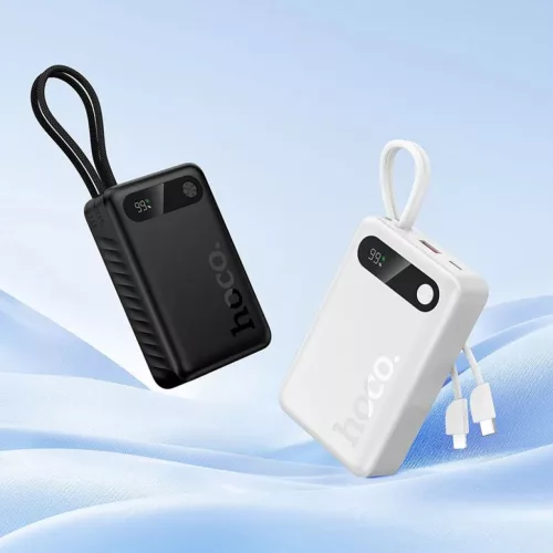 Hoco 20000 mAh QC PD 2A 22,5W powerbank beépített USB-C + Lightning -6942007676991 4 kép