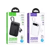 Hoco 20000 mAh QC PD 2A 22,5W powerbank beépített USB-C + Lightning -6942007676991 6 kép