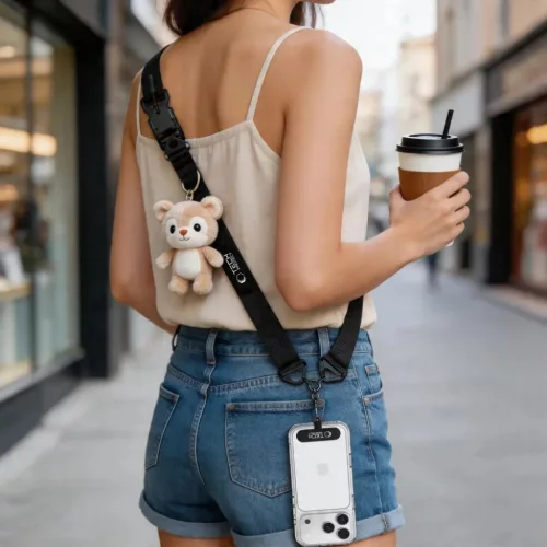 Tech-Protect C9S Rope Crossbody fekete-5906302339655 6 kép