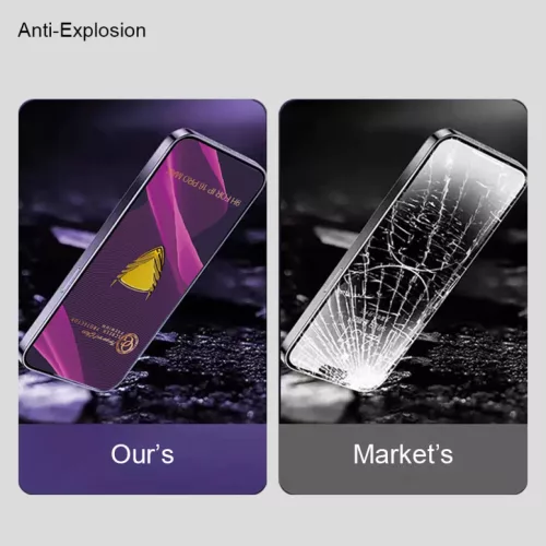 Samsung Galaxy A37 OG Purple Big Curved kijelzővédő fólia fekete k- 5 kép