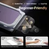 iPhone 15 Pro betekintés gátló üvegfólia Prémium Apei MagicBox A- 3 kép