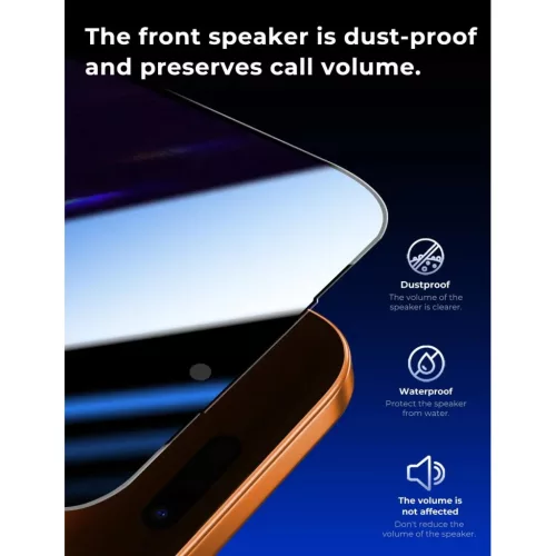 iPhone 16 Pro Max betekintés gátló üvegfólia Prémium Apei MagicB- 2 kép