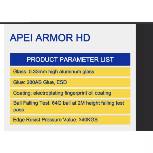 iPhone 16 Pro Max üvegfólia Prémium Apei Armor HD- 6 kép