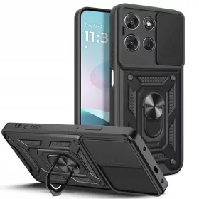   Motorola Moto G57 Power / G67 Power Tech-Protect Camshield Pro fekete tok