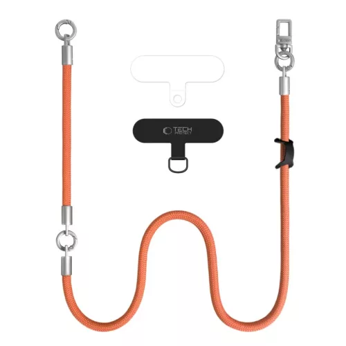Tech-Protect C10S Rope Crossbody & Wrist narancssárga/titán-5906302340095 2 kép