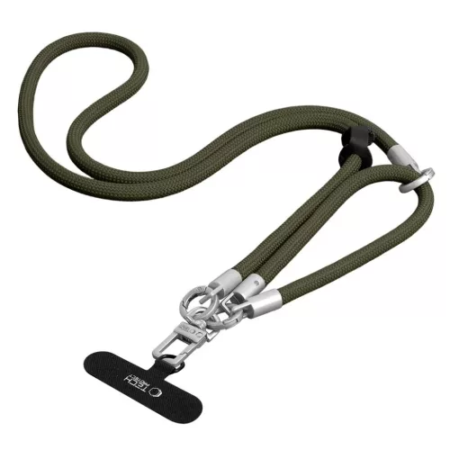 Tech-Protect C10S Rope Crossbody & Wrist olívazöld/titánium-5906302340101 4 kép