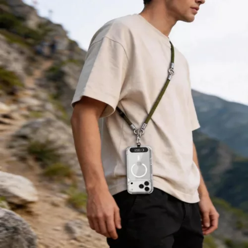 Tech-Protect C10S Rope Crossbody & Wrist olívazöld/titánium-5906302340101 6 kép