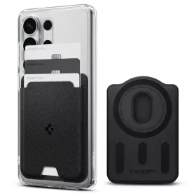   Galaxy S Spigen Urban Fit MagSafe mágneses kártyatartó pénztárca fekete
