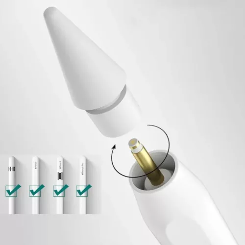 Apple Pencil Tech-Protect Stylus hegyek 4 darabos csomag fehér-5906302322978 4 kép