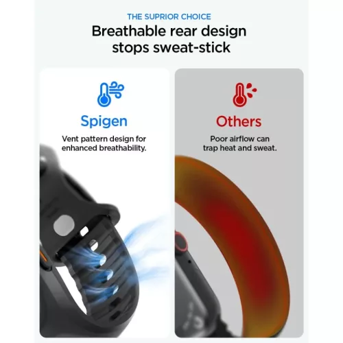 Apple Watch Ultra 1 / 2 / 3 (49 mm) Spigen Liquid Air Pro fekete tok-8809811868821 2 kép