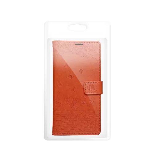 Xiaomi Redmi Note 15 5G MEZZO könyvtok macskás barna tok-5903396457920 6 kép