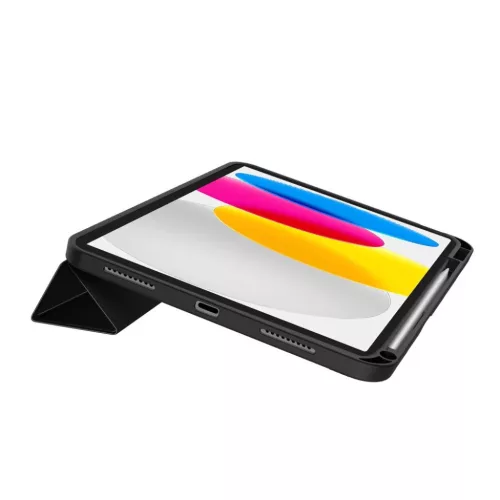 iPad 10.9 2022 / iPad 11 2025 Tech-Protect SC Pen Origami fekete tok-5906302340019 5 kép