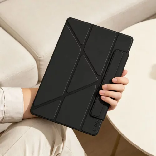 iPad 10.9 2022 / iPad 11 2025 Tech-Protect SC Pen Origami fekete tok-5906302340019 7 kép