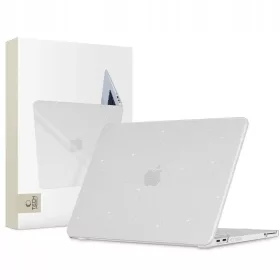   MacBook Neo 13 2026 Tech-Protect SmartShell csillámos átlátszó tok